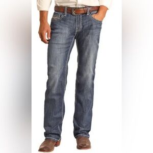 ROCK & ROLL COWBOY DENIM 34x36 Pistol Straight, Regular Straight Leg Jeans